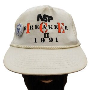 Vintage ASP Ice Breaker‎ II 1991 Hat Rope Brim Snapback Cap UFCW Patch